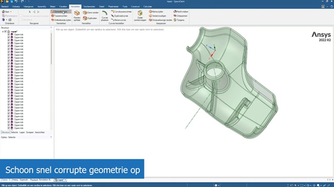 Corrupte geometrie spaceclaim