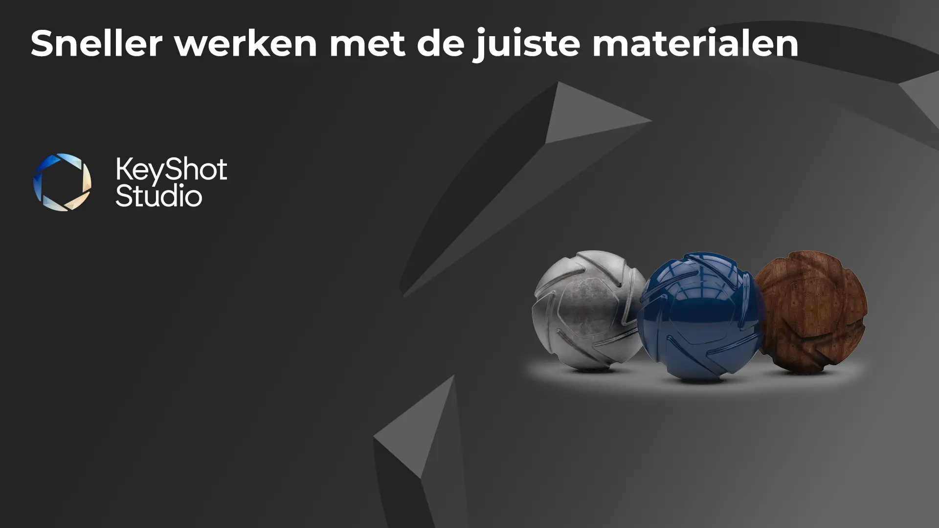 Sneller werken met de juiste materialen in KeyShot Studio