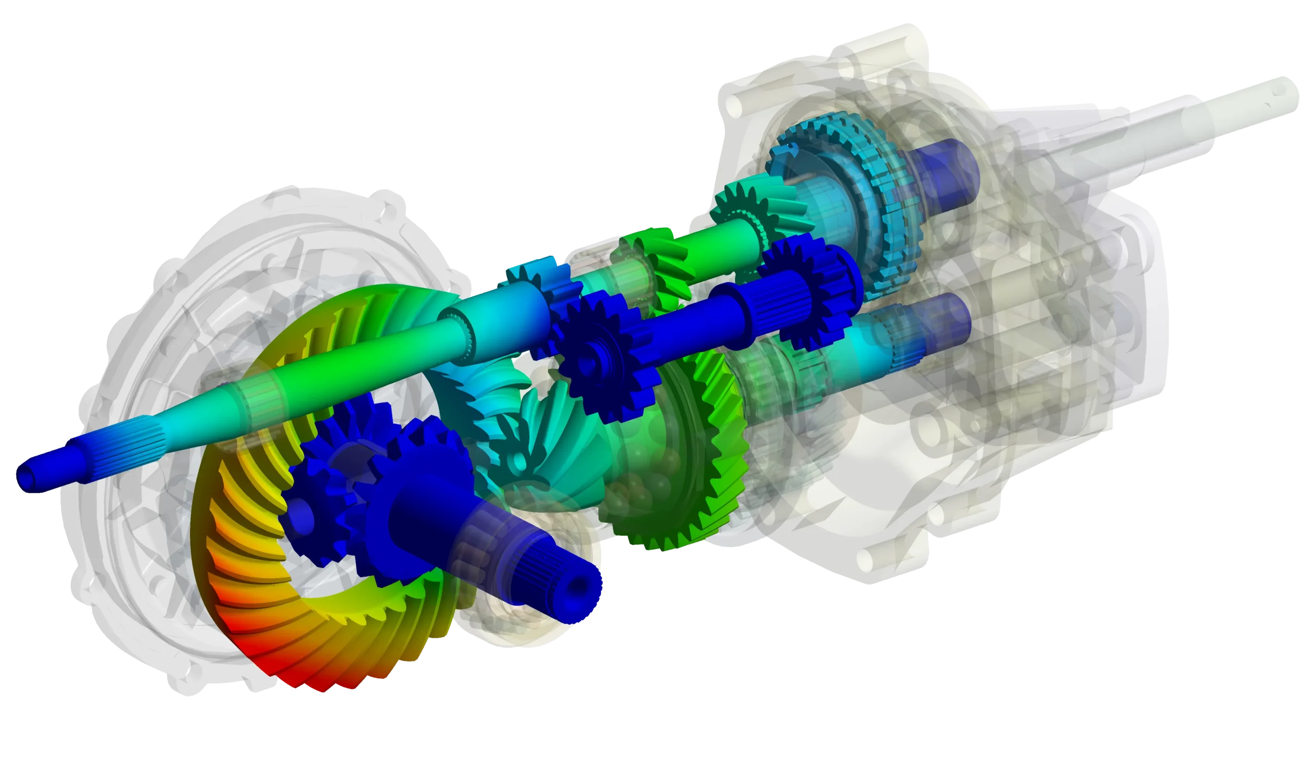 gearbox - discovery Ansys Discovery simulatie