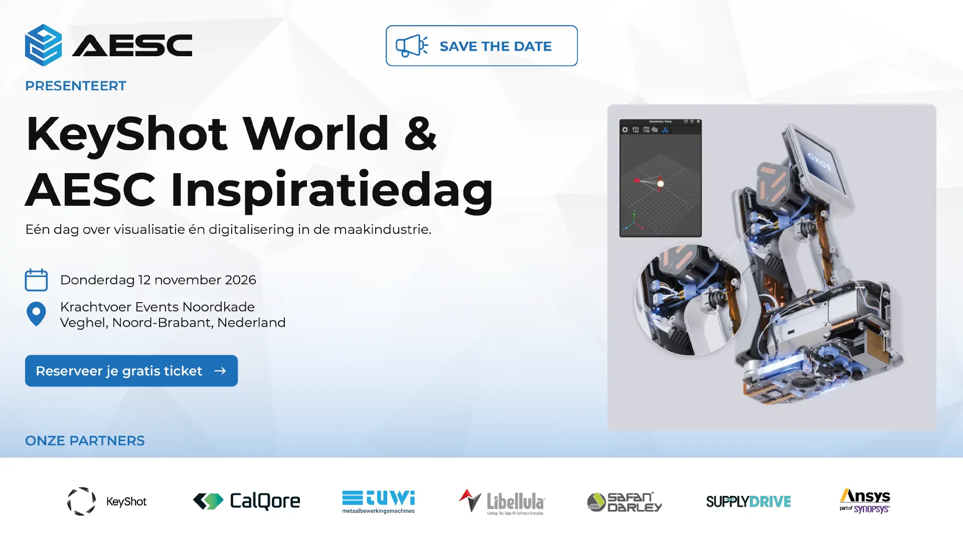 KeyShot World & AESC Inspiratiedag; één dag over visualisatie én digitalisering in de maakindustrie